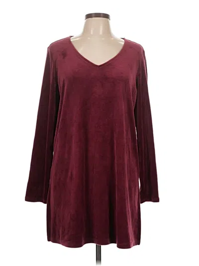 Pre-owned Purejill Casual Dress In Burgundy