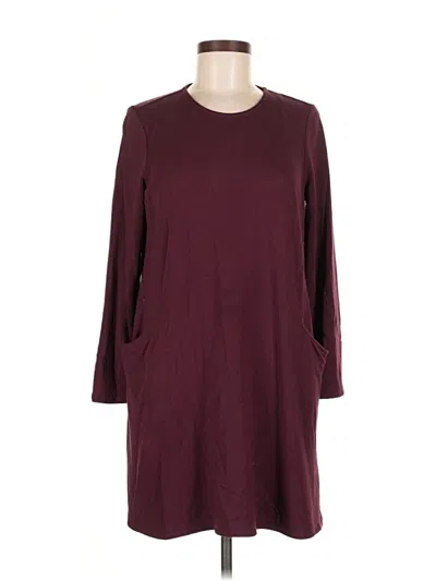 Pre-owned Purejill Casual Dress In Burgundy