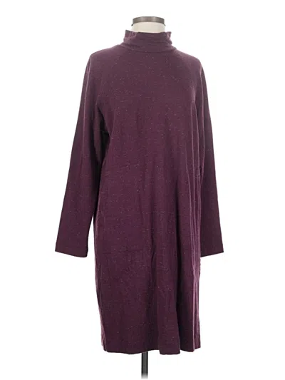 Pre-owned Purejill Casual Dress In Burgundy