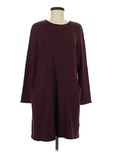 Pre-owned Purejill Casual Dress In Burgundy