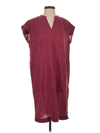Pre-owned Purejill Casual Dress In Burgundy