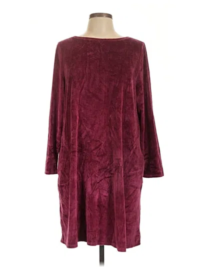 Pre-owned Purejill Casual Dress In Burgundy