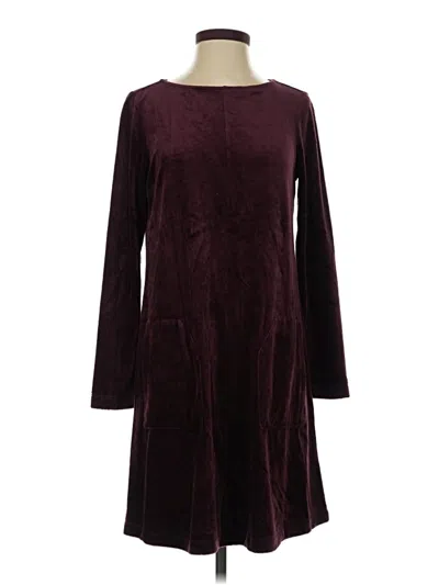 Pre-owned Purejill Casual Dress In Burgundy
