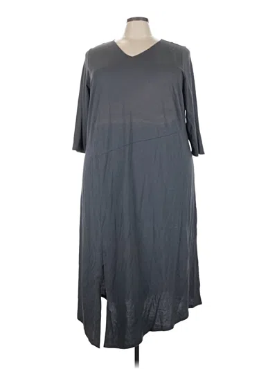 Pre-owned Purejill Casual Dress In Gray