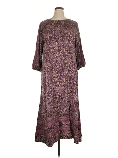 Pre-owned Purejill Casual Dress In Purple