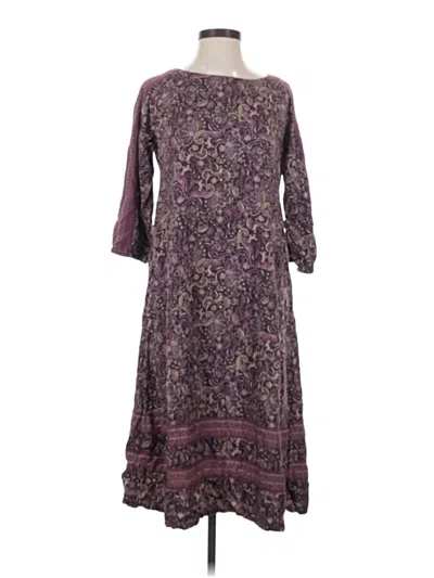 Pre-owned Purejill Casual Dress In Purple