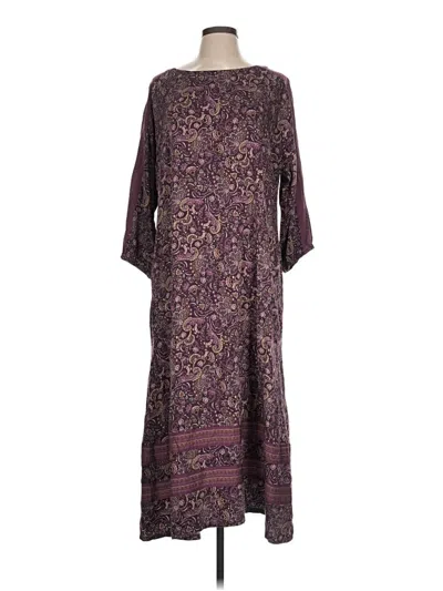 Pre-owned Purejill Casual Dress In Purple