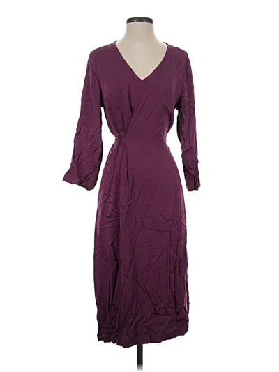 Pre-owned Purejill Casual Dress In Purple