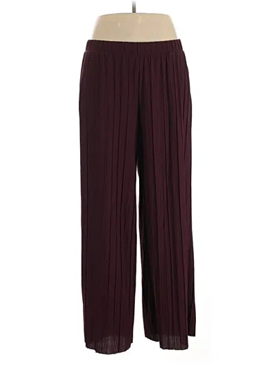 Pre-owned Purejill Casual Pants In Burgundy
