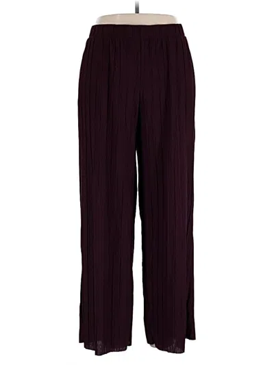 Pre-owned Purejill Casual Pants In Burgundy