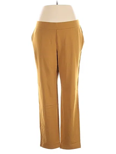 Pre-owned Purejill Casual Pants In Gold