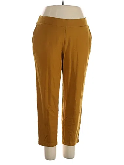 Pre-owned Purejill Casual Pants In Gold