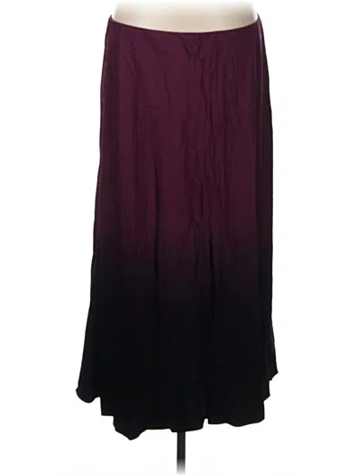 Pre-owned Purejill Formal Skirt In Burgundy