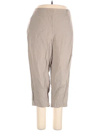 Pre-owned Purejill Khaki Pant In Gray