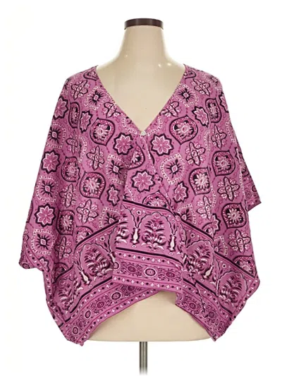 Pre-owned Purejill Kimono In Pink