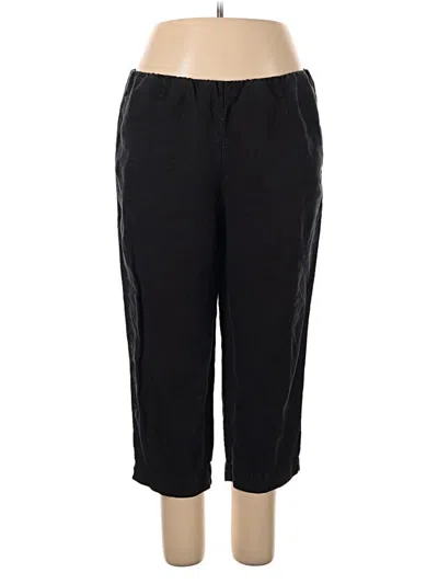 Pre-owned Purejill Linen Pants In Black