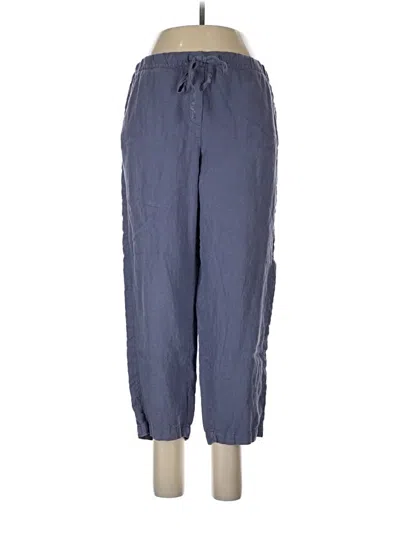 Pre-owned Purejill Linen Pants In Blue
