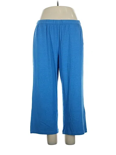 Pre-owned Purejill Linen Pants In Blue