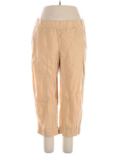 Pre-owned Purejill Linen Pants In Brown
