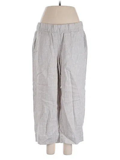 Pre-owned Purejill Linen Pants In Gray