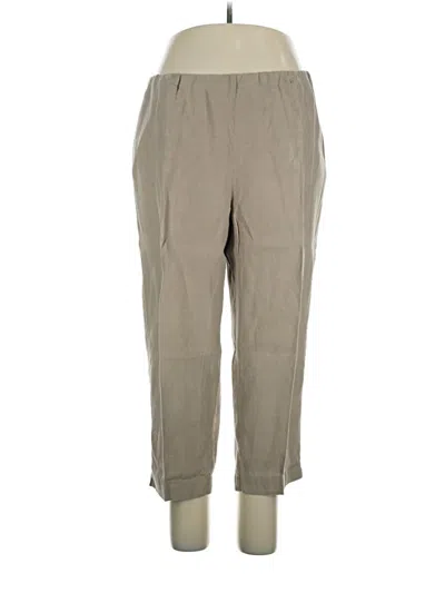 Pre-owned Purejill Linen Pants In Gray