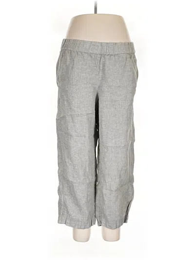 Pre-owned Purejill Linen Pants In Gray