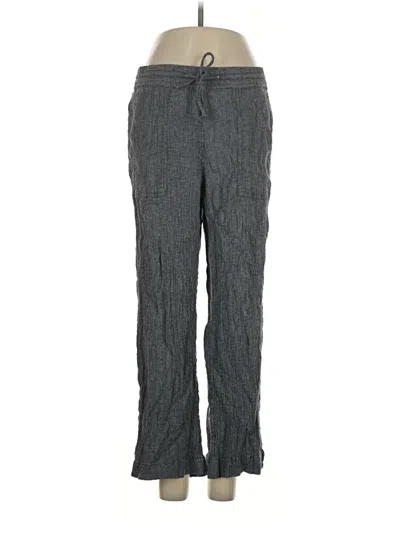 Pre-owned Purejill Linen Pants In Gray