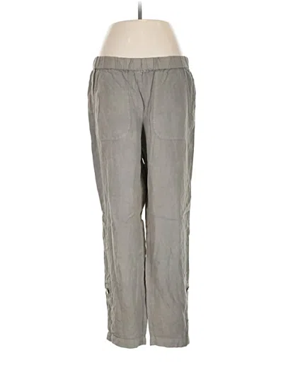 Pre-owned Purejill Linen Pants In Gray