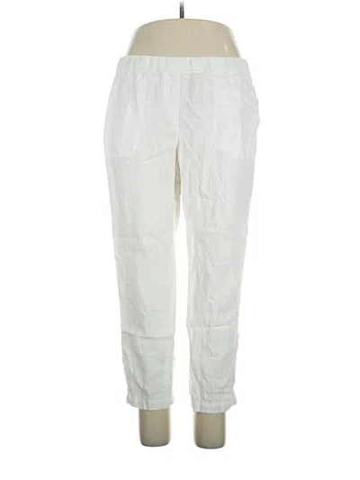 Pre-owned Purejill Linen Pants In Ivory