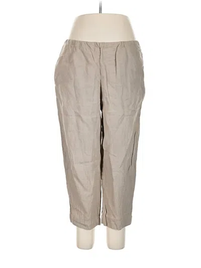 Pre-owned Purejill Linen Pants In Tan