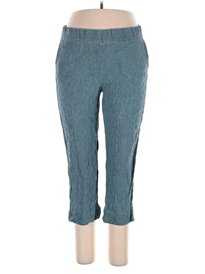 Pre-owned Purejill Linen Pants In Teal