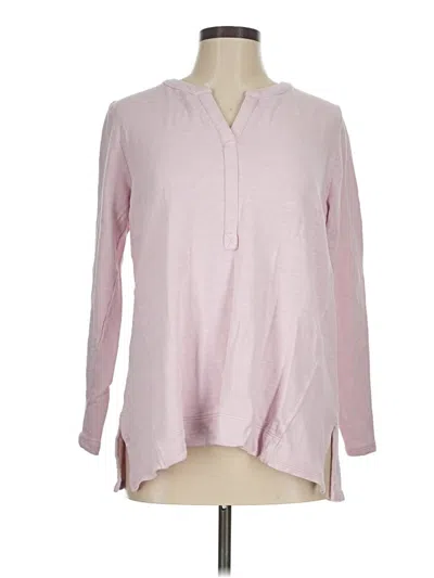 Pre-owned Purejill Long Sleeve Blouse In Pink