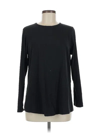 Pre-owned Purejill Long Sleeve T-shirt In Black