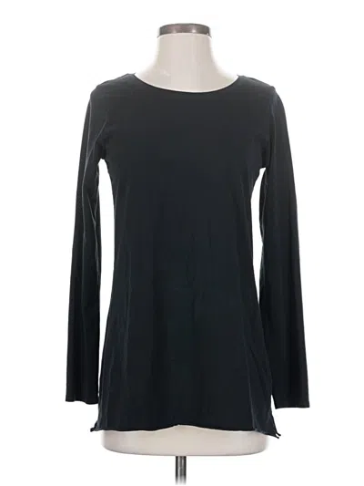 Pre-owned Purejill Long Sleeve Top Black Boatneck Tops