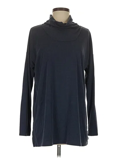 Pre-owned Purejill Long Sleeve Top Blue Cowl Neck Tops