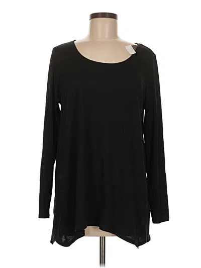 Pre-owned Purejill Long Sleeve T-shirt In Black