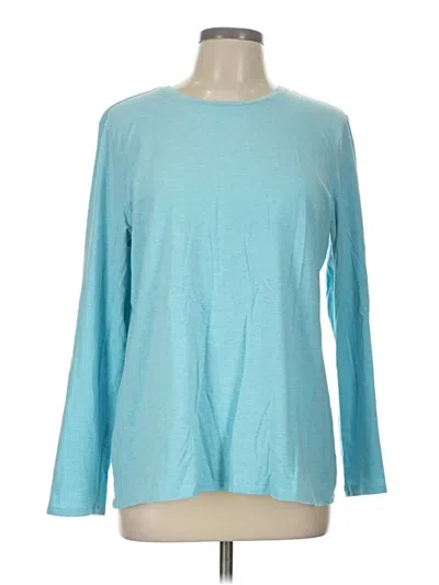 Pre-owned Purejill Long Sleeve T-shirt In Blue