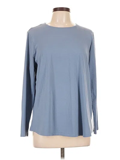 Pre-owned Purejill Long Sleeve T-shirt In Blue