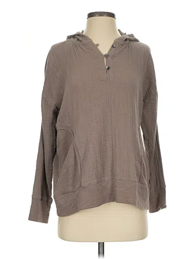 Pre-owned Purejill Long Sleeve T-shirt In Brown