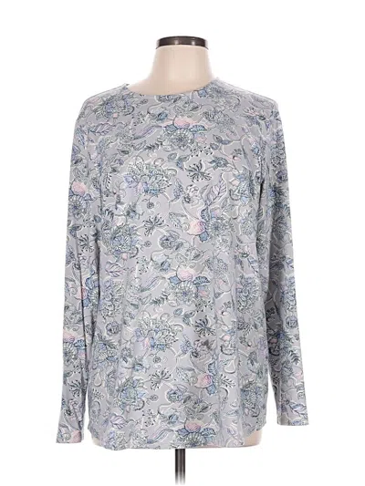 Pre-owned Purejill Long Sleeve T-shirt In Silver