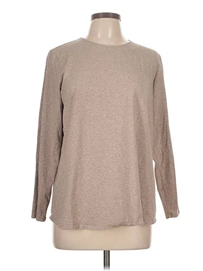 Pre-owned Purejill Long Sleeve T-shirt In Tan