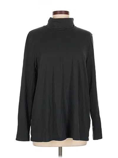 Pre-owned Purejill Long Sleeve Turtleneck In Black