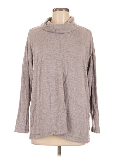 Pre-owned Purejill Long Sleeve Turtleneck In Gray