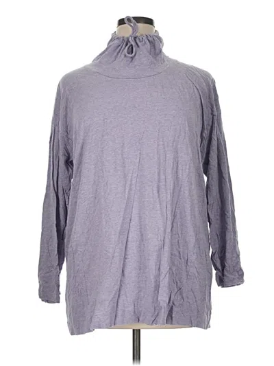 Pre-owned Purejill Long Sleeve Turtleneck In Gray