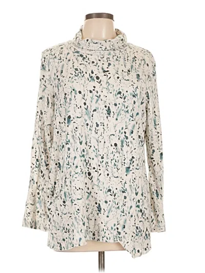 Pre-owned Purejill Long Sleeve Turtleneck In Ivory