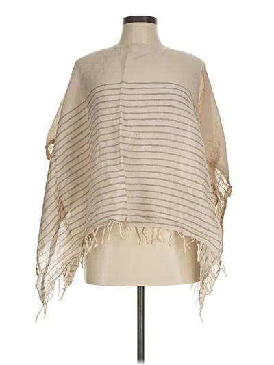 Pre-owned Purejill Poncho In Brown