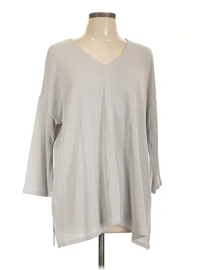 Pre-owned Purejill Poncho In Gray