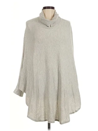 Pre-owned Purejill Poncho In Silver