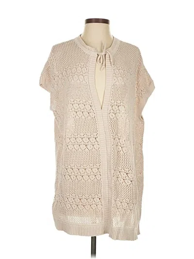 Pre-owned Purejill Poncho In White