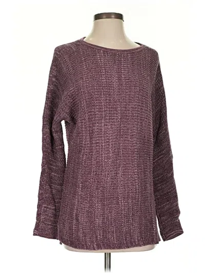 Pre-owned Purejill Pullover Sweater In Burgundy